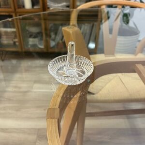 Vintage Crystal Glass Ring Holder